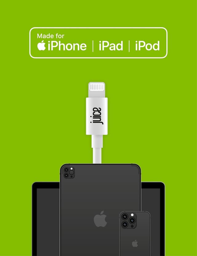 Detalle 2 de Juice 20W Integrated Lightning Car Charger with MFI certification (1.5m cable) for iPhone & iPad