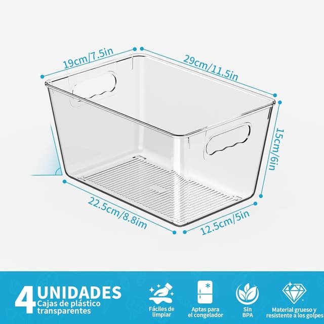 Thumbnail 2 de KJIXYUNG Organizador Nevera 4 unidades