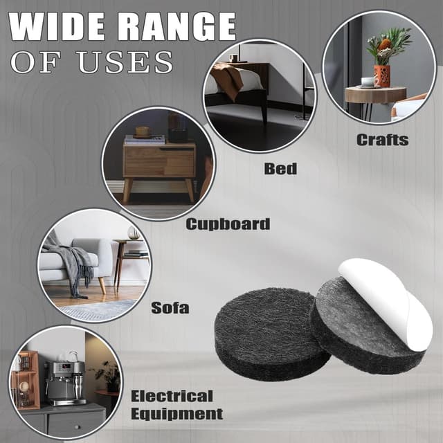 Thumbnail 3 de Yelanon Filzgleiter Selbstklebend 182 Stück