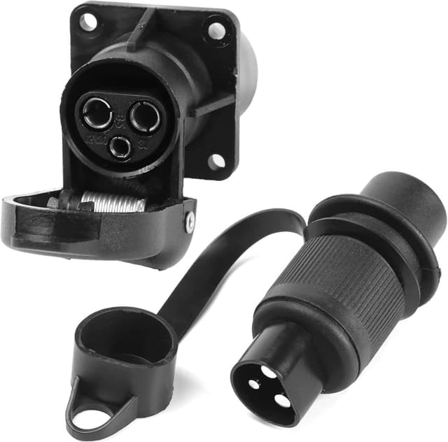 Detalle de AGRISHOP 12V 3 Pin Tractor Plug Socket