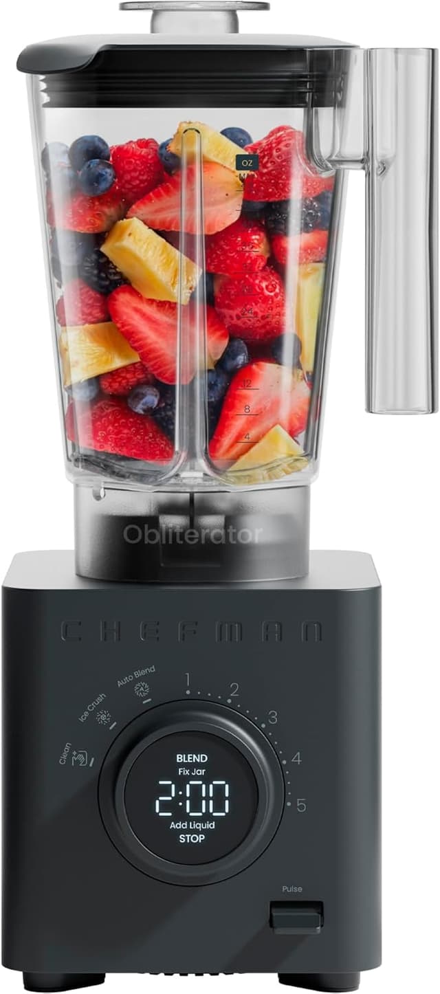 Detalle de Chefman Obliterator 48 oz Countertop Blender (1380W) for Smoothies & Ice Crushing