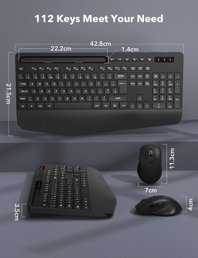 Thumbnail 6 de Wireless Keyboard and Mouse Combo 2.4GHz 🖱