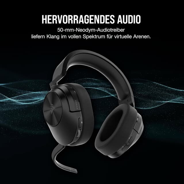 Detalle de Corsair HS55 Wireless CORE Gaming-Headset 15 m