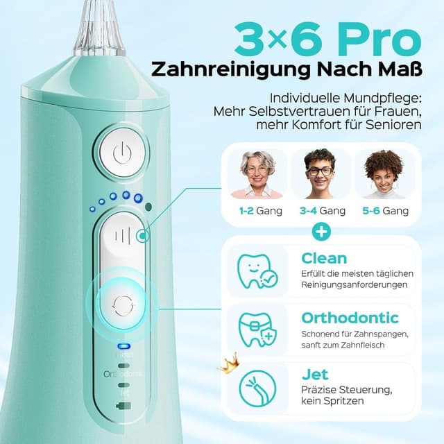 Detalle 2 de COSLUS C51 Munddusche Grün kabellos