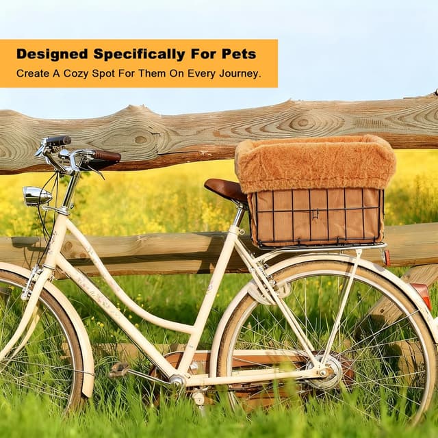 Thumbnail 6 de Fahrradkorb Haardecke für Hund, 40 x 32 x 24 cm