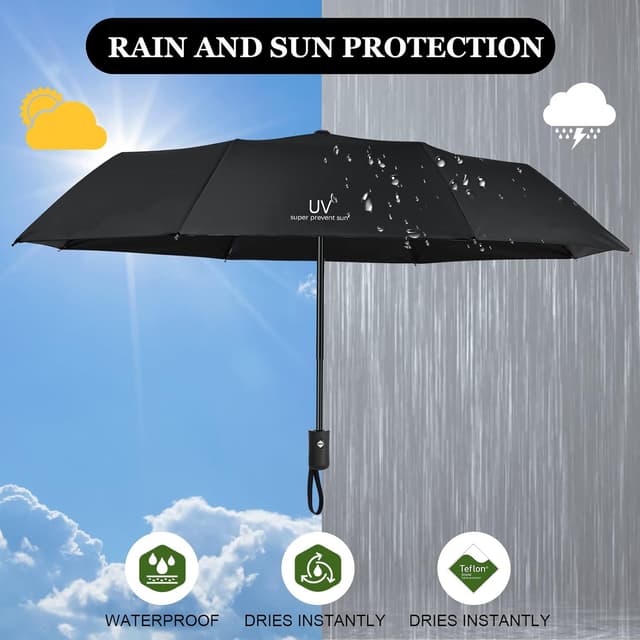 Thumbnail 4 de Vicloon Regenschirm Auf-Zu-Automatik 100 cm