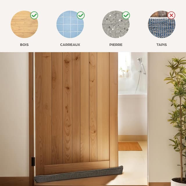 Thumbnail 5 de Praknu Boudin de Porte 70–100 cm Gris