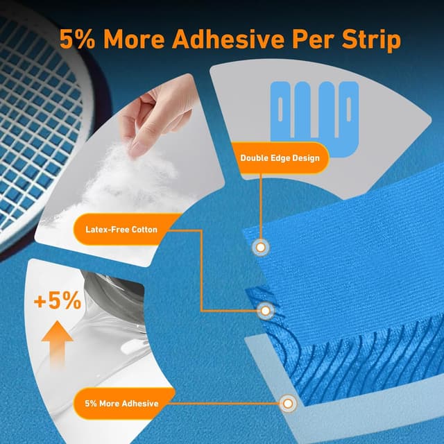 Detalle de KTQUICK Precut Kinesiology Tape for Knees (12PCS) – waterproof, breathable elastic support tape