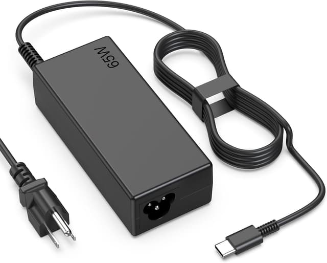 Detalle de heesky 65W USB-C Chromebook Charger (Type C) for HP, Acer, ASUS, Dell, Lenovo, Samsung, and Google Laptops
