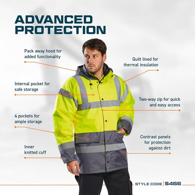 Detalle 2 de Parka trafic Portwest S466YER5XL 5XL