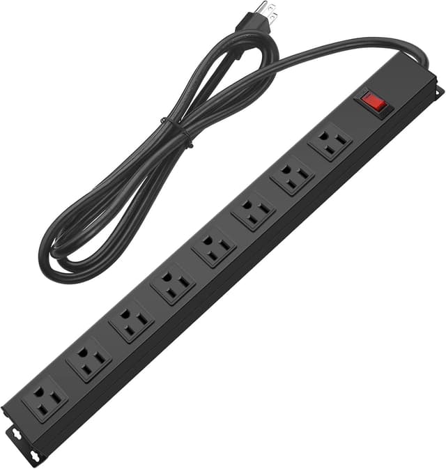 Detalle de HHSOET Metal 8 Outlet Mountable Power Strip
