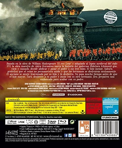 Thumbnail 1 de Ran (Akira Kurosawa) (Blu-ray + DVD Extras)