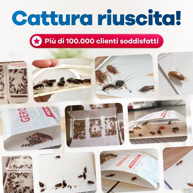 Detalle de Gerobug Trappole per scarafaggi 12 pezzi