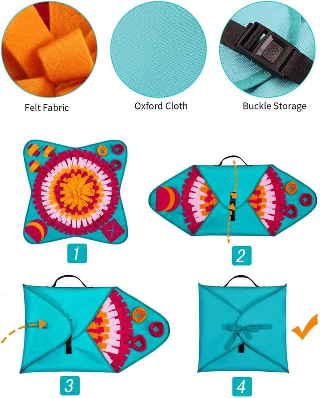 Thumbnail 4 de Emwel Dog Snuffle Mat washable puzzle toy for dogs