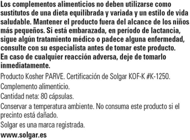 Thumbnail 1 de Solgar | Espirulina Vegetarian | 750 mg | 80 Comprimidos
Solgar | Espirulina Vegetarian | 750 mg | 80 Comprimidos