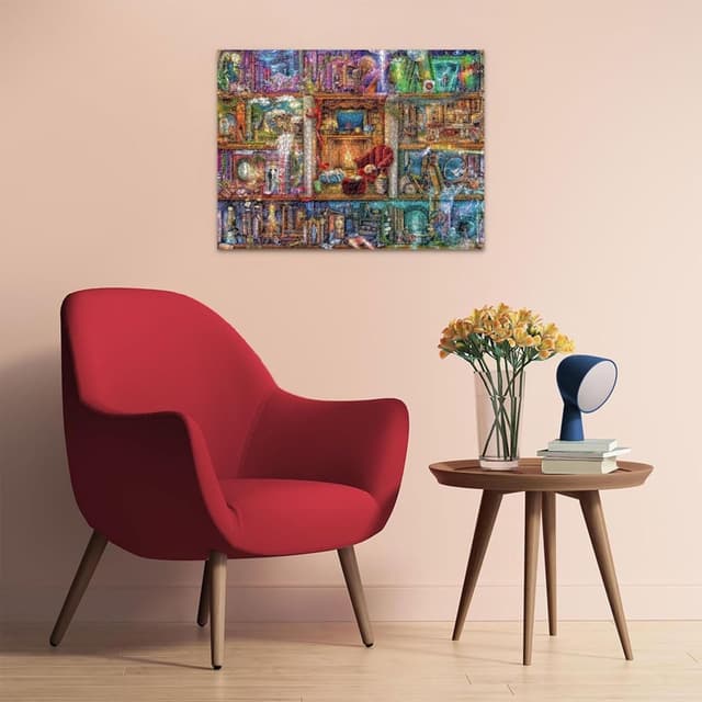 Detalle de Ravensburger Puzzle 1500 pezzi La Grande Libreria per adulti (+14 anni) 80 x 60 cm