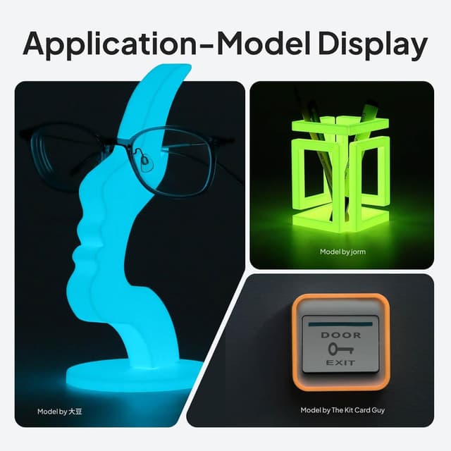 Thumbnail 6 de ELEGOO PLA Glow in the Dark Filament (Glow Green) 1kg, 1.75mm for FDM 3D Printers