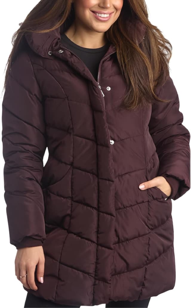 Detalle de Steve Madden Long Puffer Coat heavyweight insulated parka