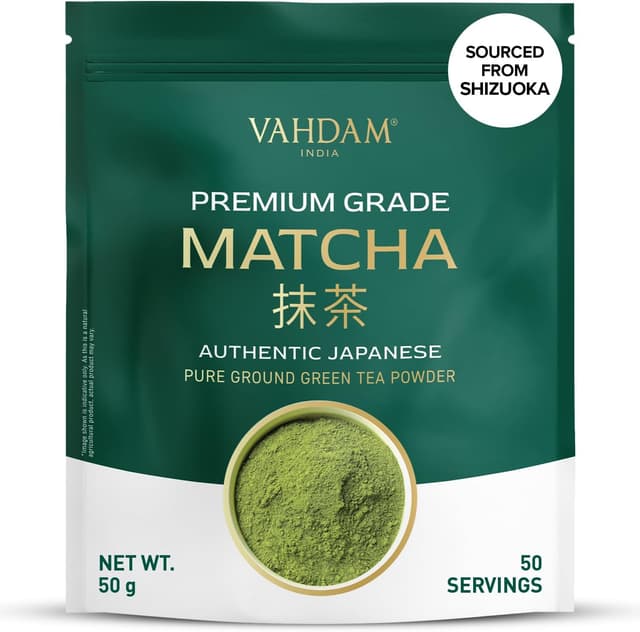 Detalle de VAHDAM Matcha Premium Tè Verde 50g