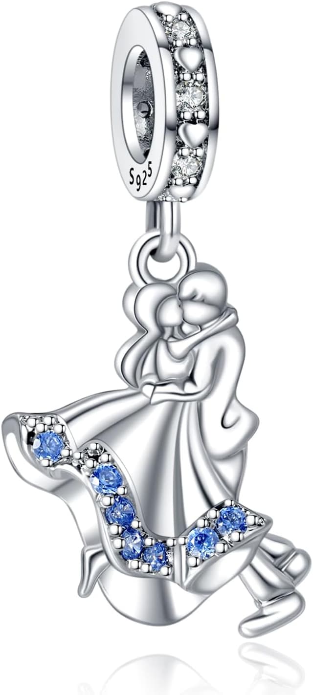 Detalle de Rimgoris 925 Sterling-Silber Charm für Damenarmbänder „Ewige Liebe“ (Clip mit Sicherheitskette)