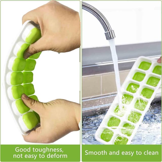 Detalle de Ice cube trays, reusable silicone 56 cubes