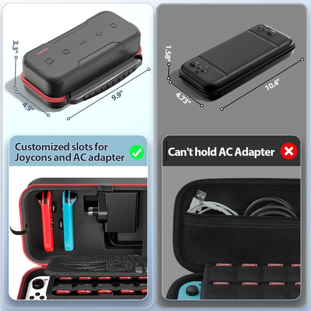 Thumbnail 6 de OIVO Hard Case for Nintendo Switch OLED, 20-card storage