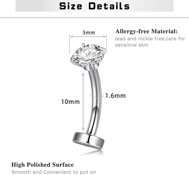 Thumbnail 1 de Briana Williams Bauchnabelpiercing 10mm