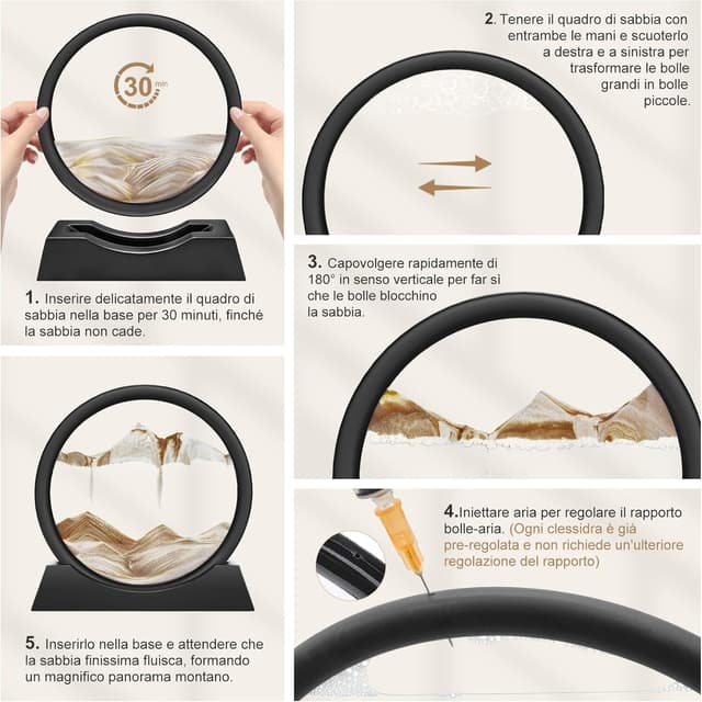 Thumbnail 6 de Quadro sabbia dinamica 3D 7 caffè