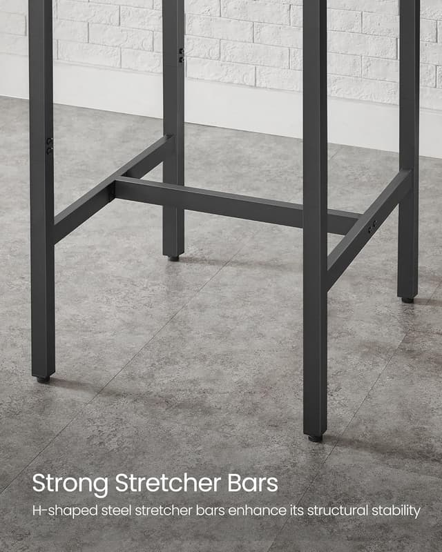 Thumbnail 3 de VASAGLE LBT035K01 square tall bar table 60×60 cm