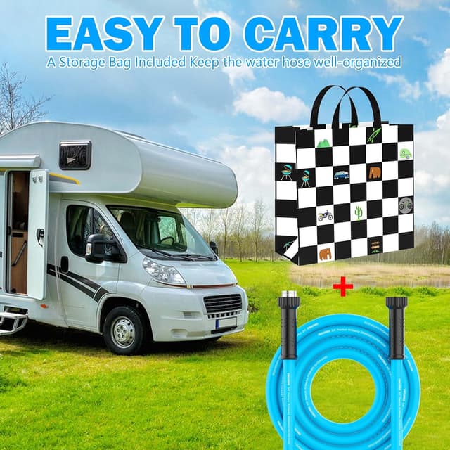 Detalle 2 de CircleRiver RV Water Hose 75FT, 5/8" Premium Drinking Water Hose