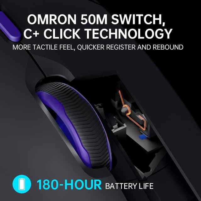 Detalle 2 de RAPOO VT9Pro 4K Wireless Gaming Mouse 26K DPI 🖱