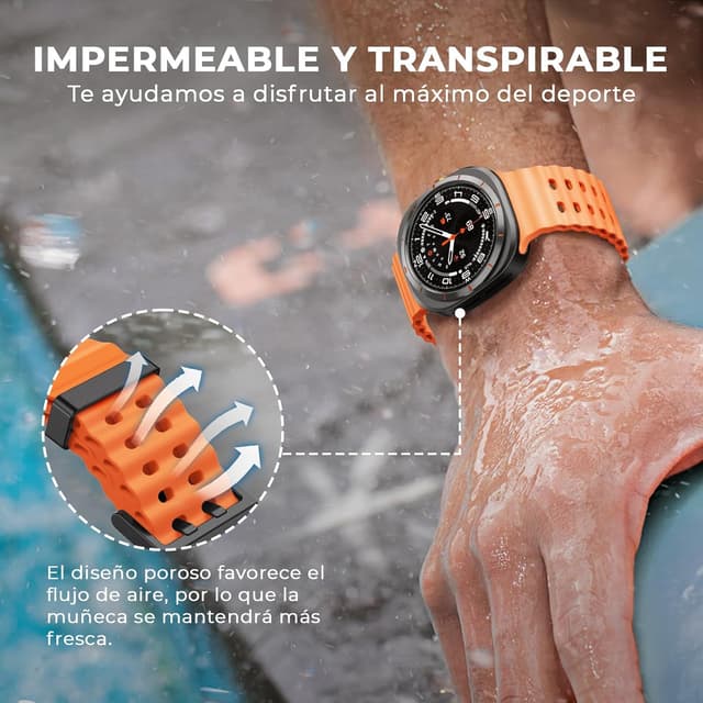 Thumbnail 5 de NotoCity Correa de Silicona para Samsung Galaxy Watch Ultra 🧡