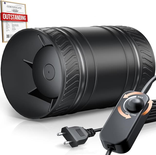 Imagen de SBONNI 100 mm Rohrventilator regelbar 🌀 en OfertitasTOP