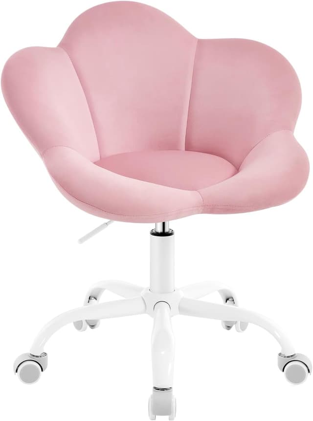 Detalle de WOLTU Kinder Schreibtischstuhl Hellrosa