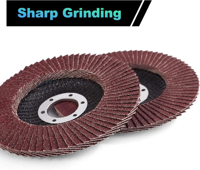 Thumbnail 2 de MIDO Professional Abrasive Flap Discs 115mm 12 pcs 80 Grit for Angle Grinder