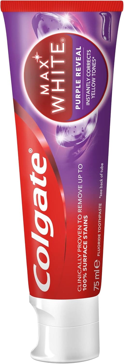 Thumbnail 7 de Colgate Max White Purple Reveal Pasta Blanqueadora, 12 uds 🦷