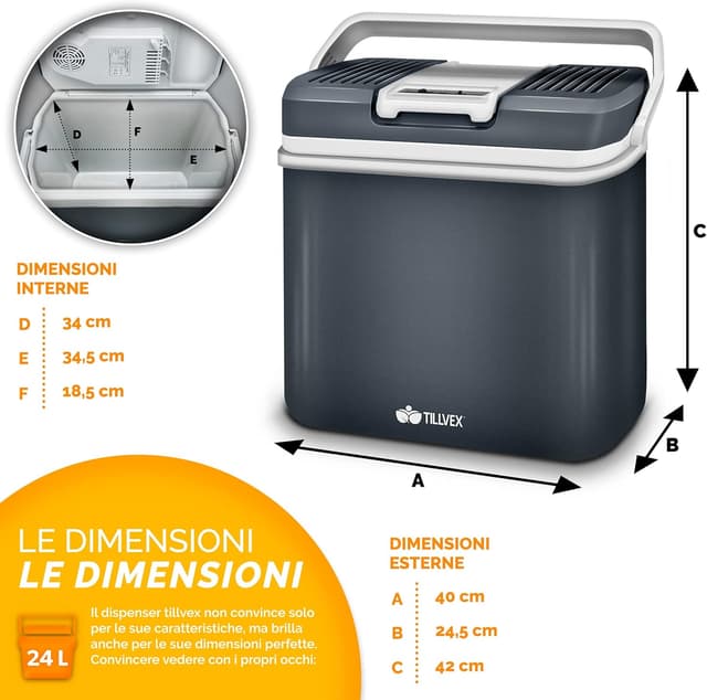 Thumbnail 4 de tillvex Frigorifero 24L portatile per campeggio