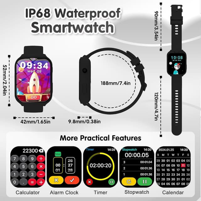 Detalle 2 de Kids Smart Watch with 18 Games