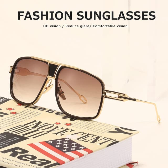 Detalle 2 de kimorn Retor goggle-style sunglasses (AE0336) with metal frame