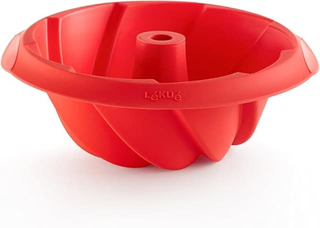 Imagen de Lékué Molde Savarín Espiral de Silicona Rojo, 20 cm 🍰 en OfertitasTOP