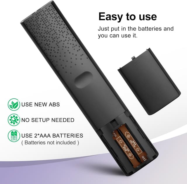 Detalle de Universal TV remote for Hisense TVs (EN2Q36H replacement) – IR control, quick streaming shortcuts