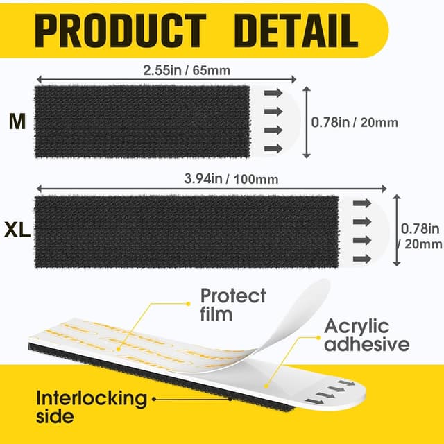 Thumbnail 3 de EMITEVER Picture Hanging Strips XL 20 Pairs 7.2 KG