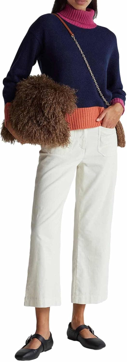 Detalle 2 de United Colors of Benetton Maglia dolcevita con spalla scesa e bordo a contrasto