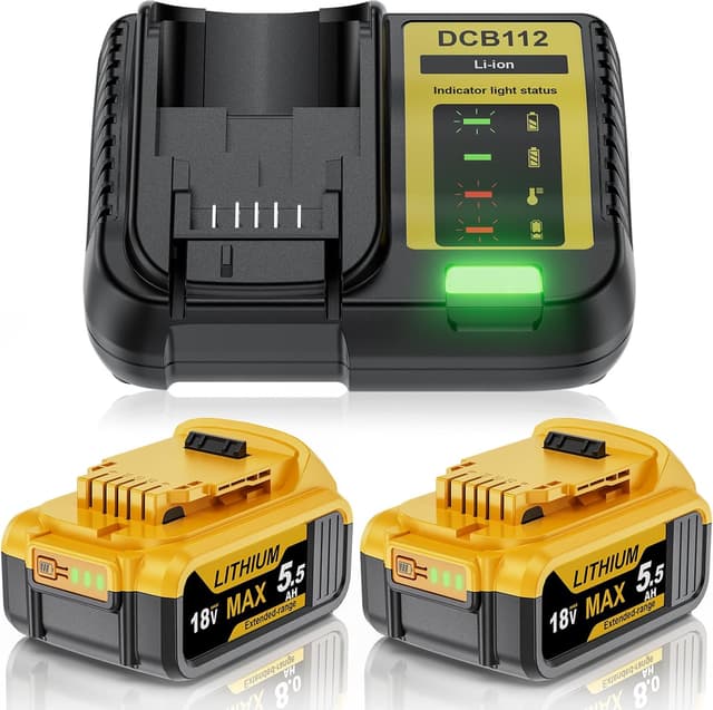 Detalle de Replacement for Dewalt battery 18V 5500mAh