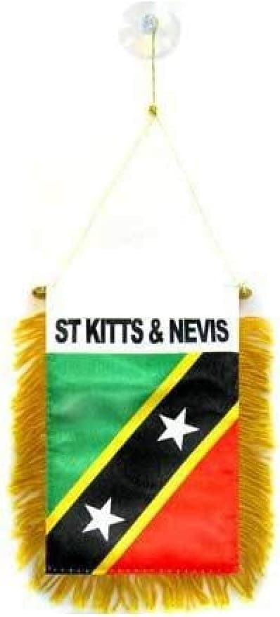 Detalle de AZ FLAG Wimpel Ägypten mit goldenen Fransen und Befestigung fürs Auto (15 × 10 cm)