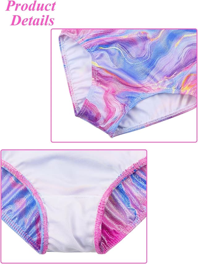 Detalle 1 de ZNYUNE Mädchen Gymnastikanzug mit Farbverlauf