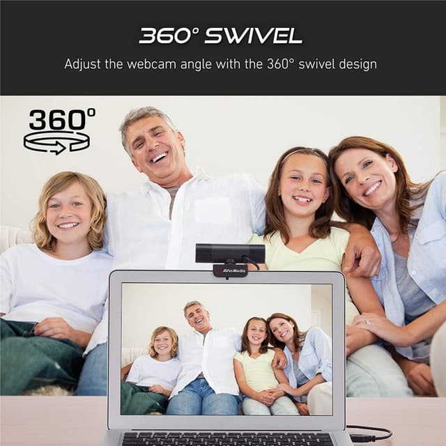 Thumbnail 3 de Avermedia PW315 Webcam FullHD negra