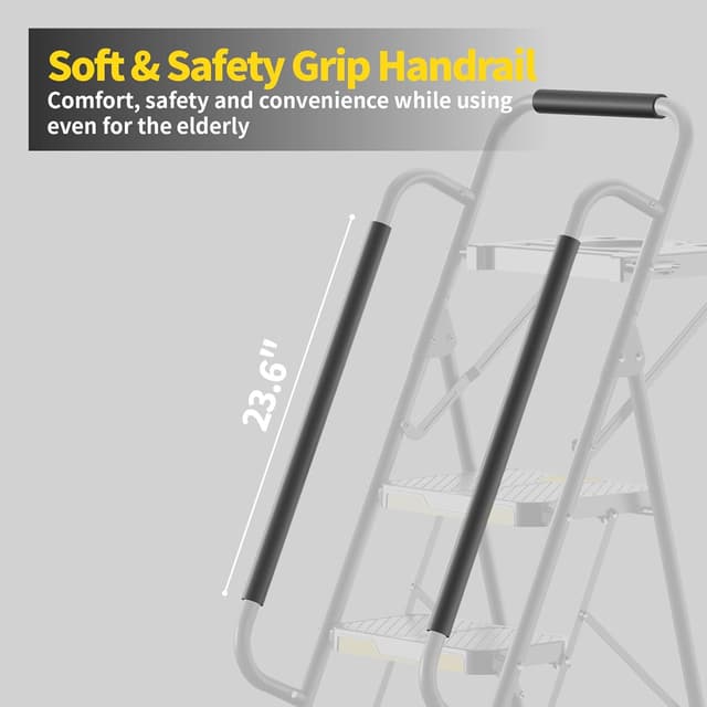 Thumbnail 5 de KINGRACK 5 Step Ladder with Tool Tray 5-step 🪜