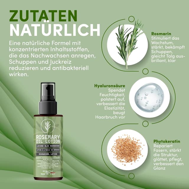 Detalle de Rosmarinöl Haaröl von FITOATTIVI, 100 ml
