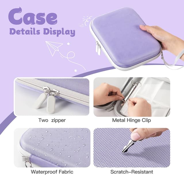 Detalle de Jaffzora porte-cartes pour cartes Yoto — 120 poches étanches et résistantes